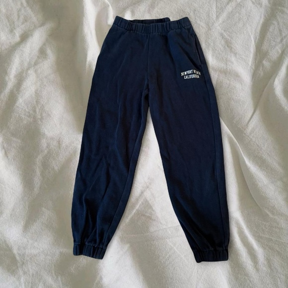 Brandy Melville Dark Blue Kids Joggers - Picture 2 of 4